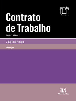cover image of Contrato de Trabalho – Noções Básicas 4ª Edição